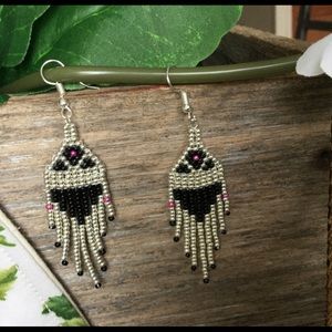 Native American Style Beaded Earrings